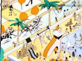 a picture of an illustration of people in a shopping mall