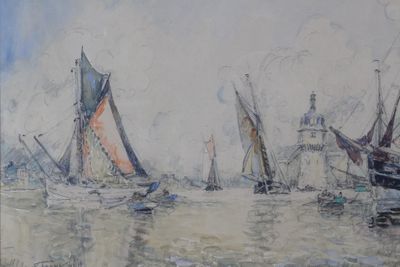 Frank WILL (1900-1950), Le port de Concarneau. - Photo 1