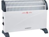 a white electric heater on a white background
