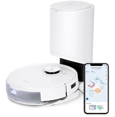 le robot est connecté à un smartphone équipé d'une télécommande
