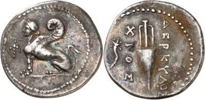 a silver coin with an image of a man on it