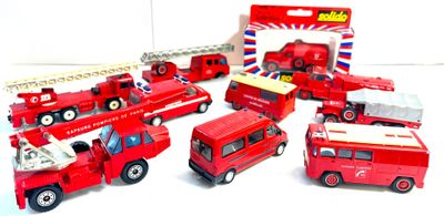 Lot de 10 véhicules autour du thème des pompiers et du secourisme comp - Photo 1