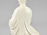 chinese white porcelain figure of a seated buddha