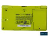 a close up of a yellow nintendo ds game console