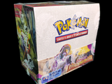 une boîte de cartes Pokémon sur fond noir