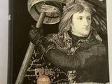 an image of a book with a drawing of a woman holding a baseball bat