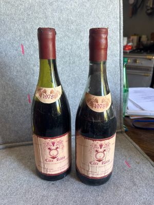 2 bt de Cote Rotie Marius Chambeyron 1978
