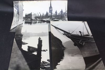 Lot de 3 photographies argentiques du port d'Amsterdam
