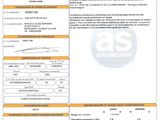 a document with a picture of a car on it and a barcode on it