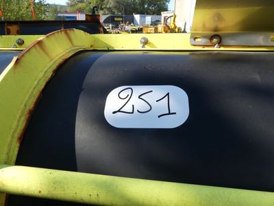 a close up of the number on the back of a tractor