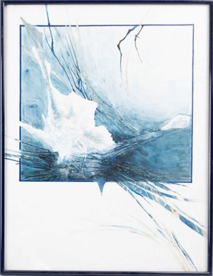 C. MOREAUX (XX-XXI), "Iceberg", 3 aquarelles et techniques m…