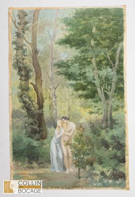 Adam et Eve dans une clairière