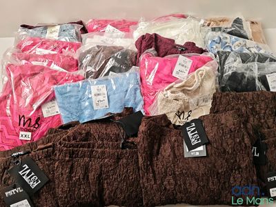une pile de vêtements posée sur une table