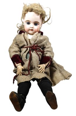 Poupée Ancienne Jules Verlingue – Liane, Petite Française En Porcelaine 55cm