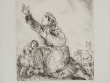 a black and white drawing of a man sitting on top of a horse