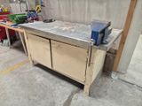 an image of a workbench in a garage