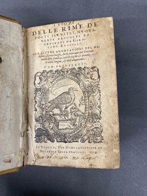 RUSCELLI, Girolamo. I fiori delle rime de’ poeti illvstri, n…