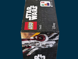 a box of lego star wars toys sitting on a table