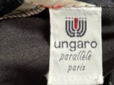 a picture of a ungaro label on a black jacket