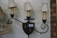 lampe sur pied en fer forgé - avec 3 points lumineux - H : 1… (photo 2)