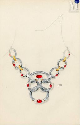 Jean CLOSSET Ensemble de 20 dessins figurant des études de b…