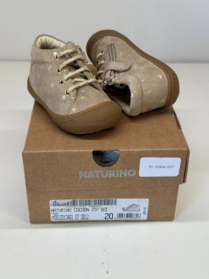 Paire DE Chaussures Enfant Naturino Cocoon Zip Taille 20 Tau…