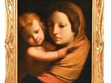 an image of a painting of a woman holding a child