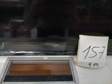 someone is taking a picture of a window with a sign on it