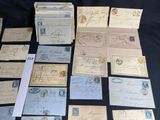 some old letters and envelopes are sitting on a table