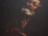 painting of an old man with a beard and a white beard