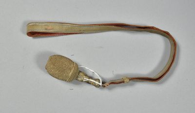 a small piece of cloth that is attached to a small object
