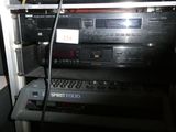 a picture of a rack of electronics in a room