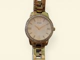 an image of a woman ' s watch on a white background