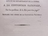 an old book with a black and white image of the title of a convention nationale