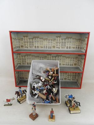 a box full of legos sitting on a table