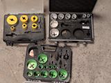 many different tools in a case on the floor