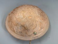 5 suspensions ou vasques en verre moulé de style Art déco, c…