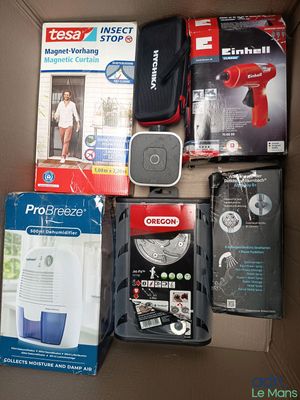 a lot of items that are in a box