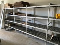 Une étagère en aluminium à claies amovibles en plastique à 7… (photo 4)