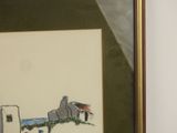 a picture of a painting hanging on a wall in a room