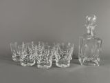 lot de six verres à décanteur en cristal et d'une carafe à décanter carafe à décanter carafe à décanter