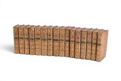 les livres sont alignés en rangées sur une surface blanche