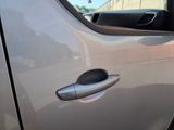a close up of a door handle on a car