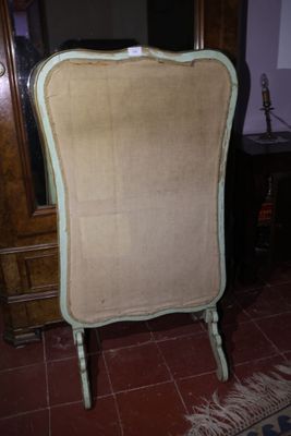 Ecran de feu en bois laqué de style Louis XV 116 x 63 cm + C… - Photo 1