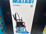 a box on the shelf of a store with a vacuum