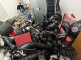 a large pile of assorted items in a room