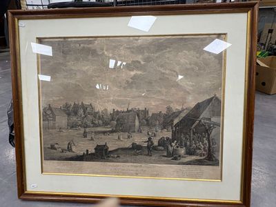 a picture of a picture of a city in a frame