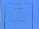 the front cover of a blue book with black writing on it