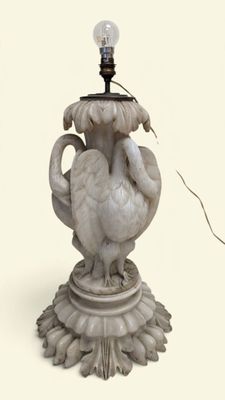 a lamp that is sitting on top of a table