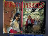 pirates the graphic novel, volume 1 and 2, with a box of 12 books